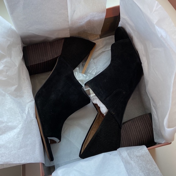 Sarto by Franco Sarto Anthropologie Black Ellison Shooties Shoe Booties NEW NWT - Picture 8 of 8